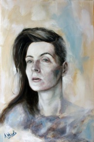 Woman in Bronze (oil on canvas 91 x 60 cm)